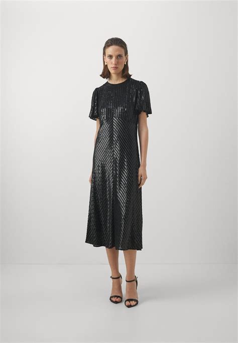 michael kors dresses sequin|Michael Kors black pleated dress.